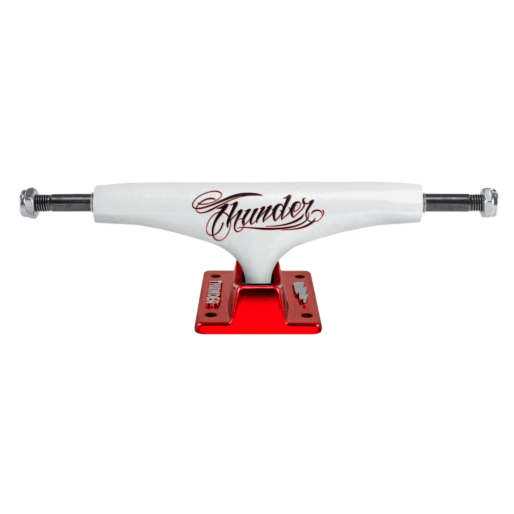 Thunder Flash Hollow Lights Skateboard Trucks (White / Red)
