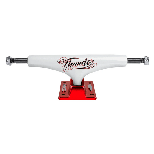 Thunder Flash Hollow Lights Skateboard Trucks (White / Red)