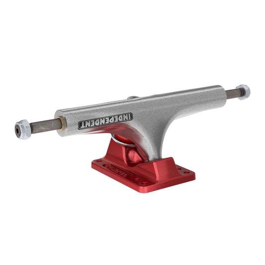 Independent Stage 4 Hollow Bar Logo Skateboard Truck (Polished / Anodized Red)