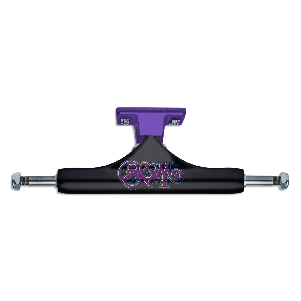 Slappy ST1 Hollow Bam Skateboard Truck (Black / Purple)