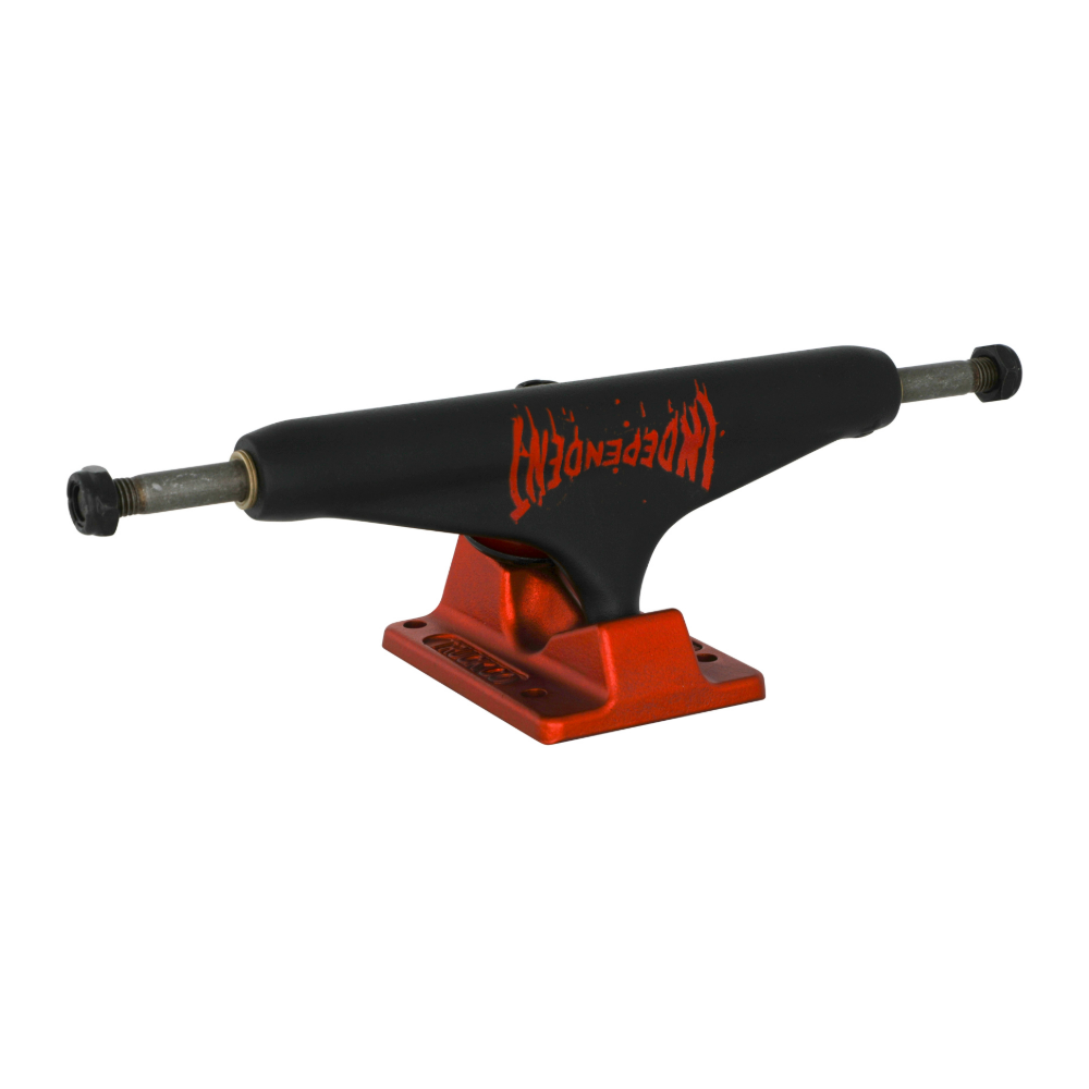 Independent Stage 11 Splatter Span Skateboard Truck (Black/Anodized Red)