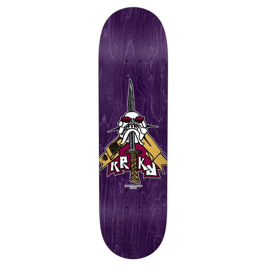 Krooked Team Skull Sword 8.75" Skateboard Deck