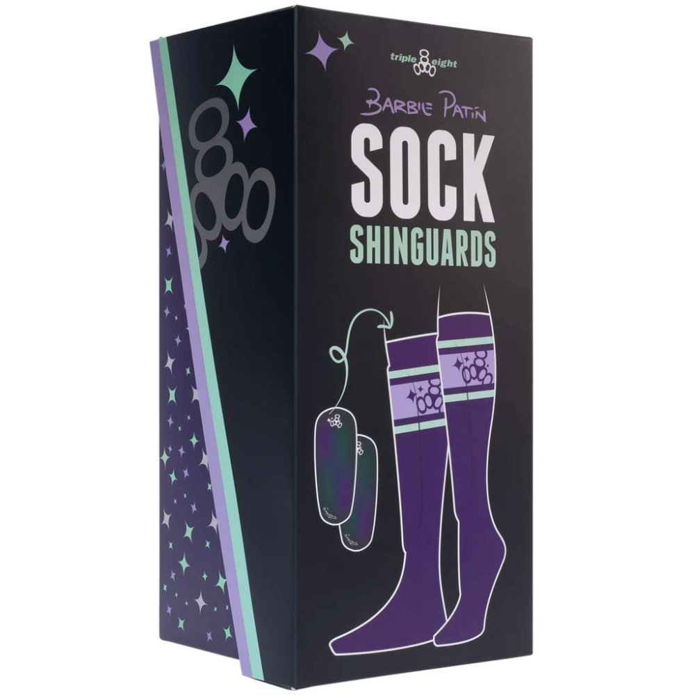Triple 8 Sock Shinguards - Barbie Patin Signature Edition (White)