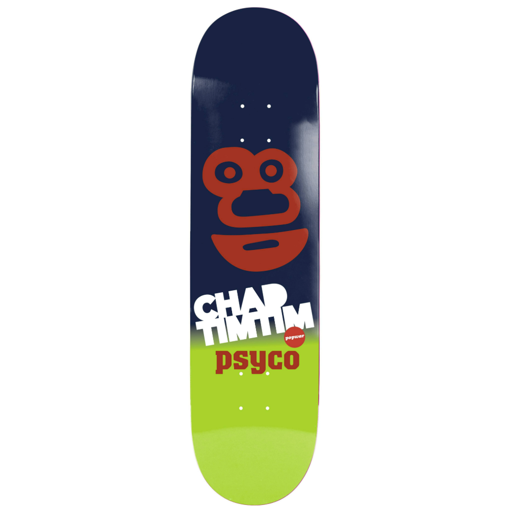 Popwar Chad Tim Tim Psyco 8.50" Skateboard Deck