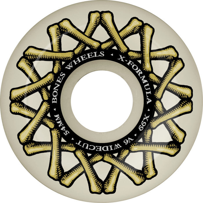 BONES WHEELS X-Formula Skateboard Wheels XF Widecut V6 Sidecut 99a