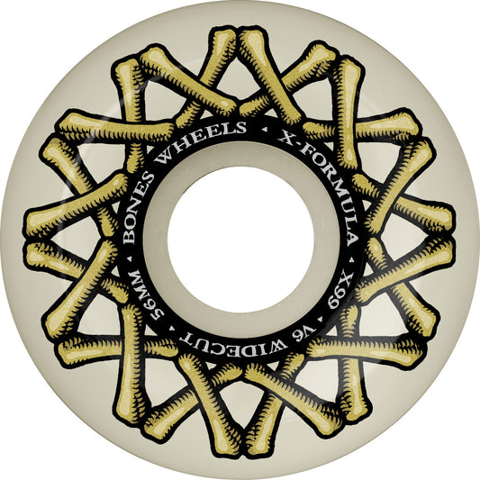 BONES WHEELS X-Formula Skateboard Wheels XF Widecut V6 Sidecut 99a