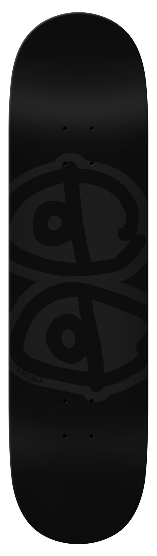 Krooked Team Eyes Black 8.50" Skateboard Deck