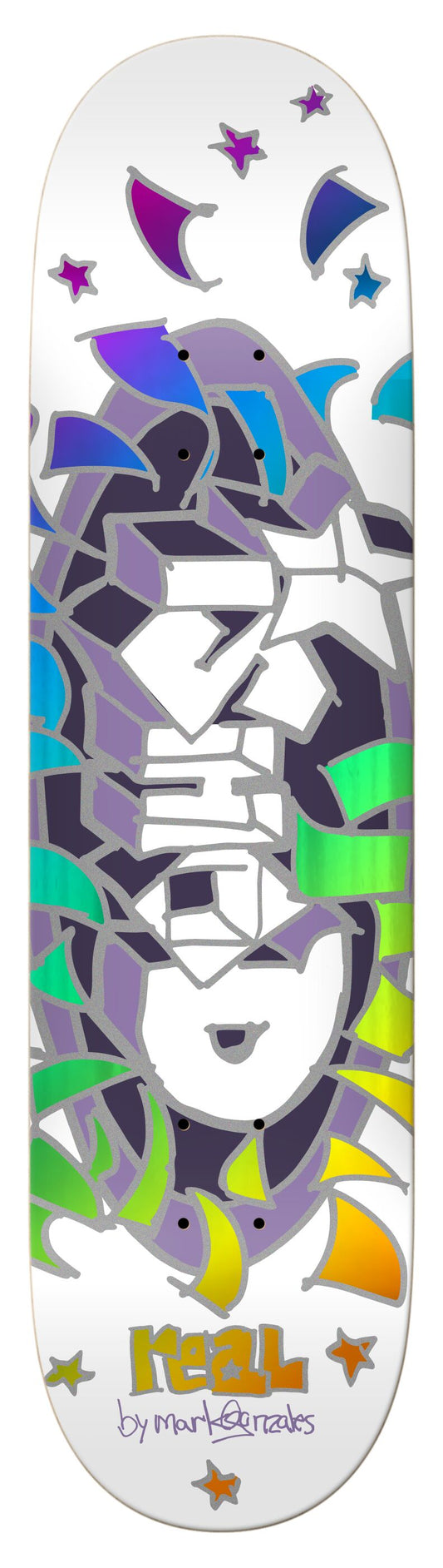Real Ishod Gonz Oval Party Edition 8.25" Full SE Skateboard Deck