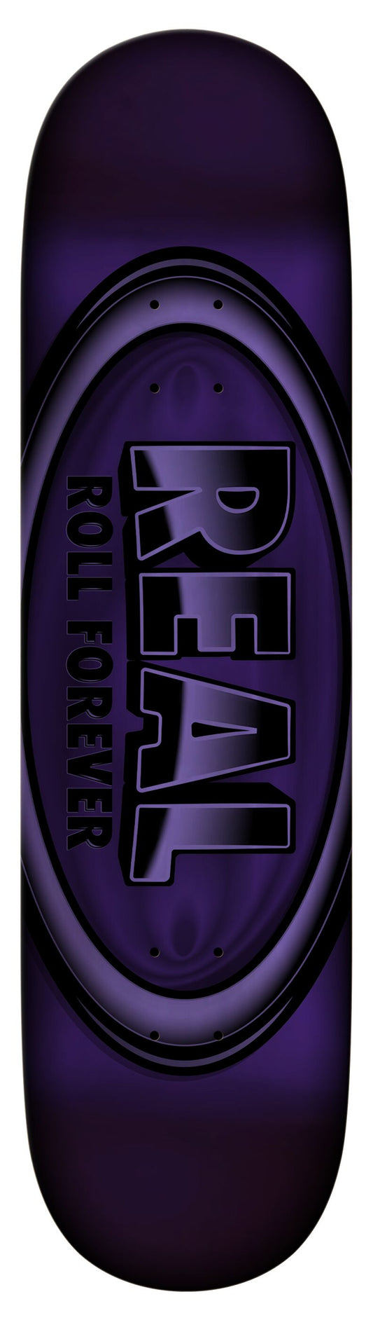 Real DBX Oval Purple Foil 8.38" Skateboard Deck