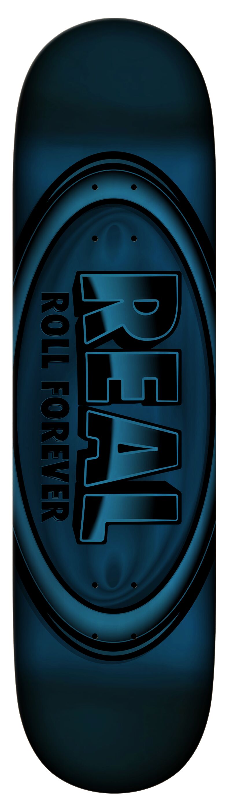 Real DBX Oval Blue Foil 8.50" Skateboard Deck