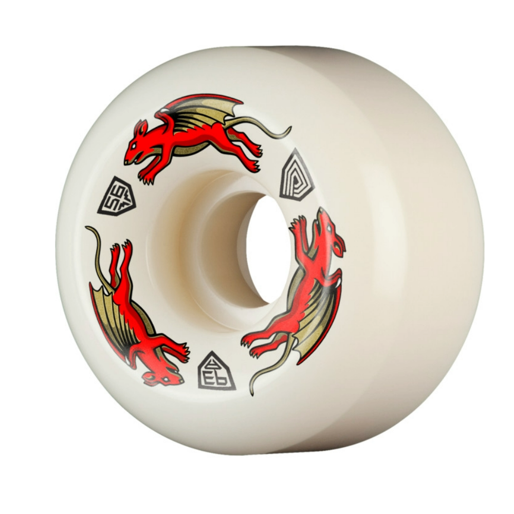 Powell Peralta Dragon Formula Nano Rats 93a Skateboard Wheel (Red)