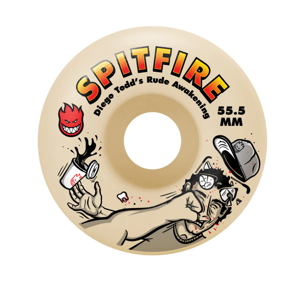 Spitfire Formula Four Diego Todd Rude Awakening Classic 99a Skateboard Wheel