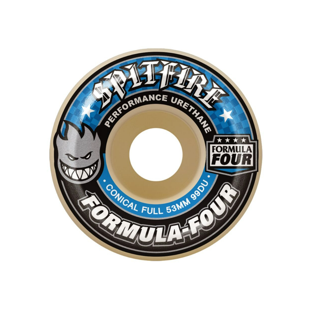 Spitfire Formula Four Conical Full 99a Skateboard Wheel (Blue Print)
