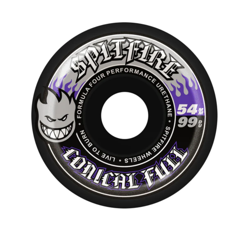 Spitfire Formula Four Conical Full 54mm 99a Skateboard Wheel (Black)
