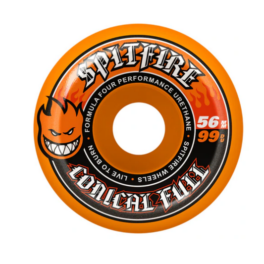 Spitfire Formula Four Conical Full 56mm 99a Skateboard Wheel (Orange)