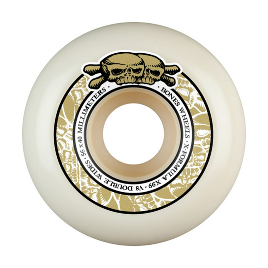 BONES WHEELS X-Formula V8 Double Wides 99a Skateboard Wheels