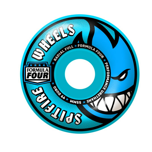 Spitfire Formula Four Radial Full 55mm 99a Skateboard Wheel (Blue)