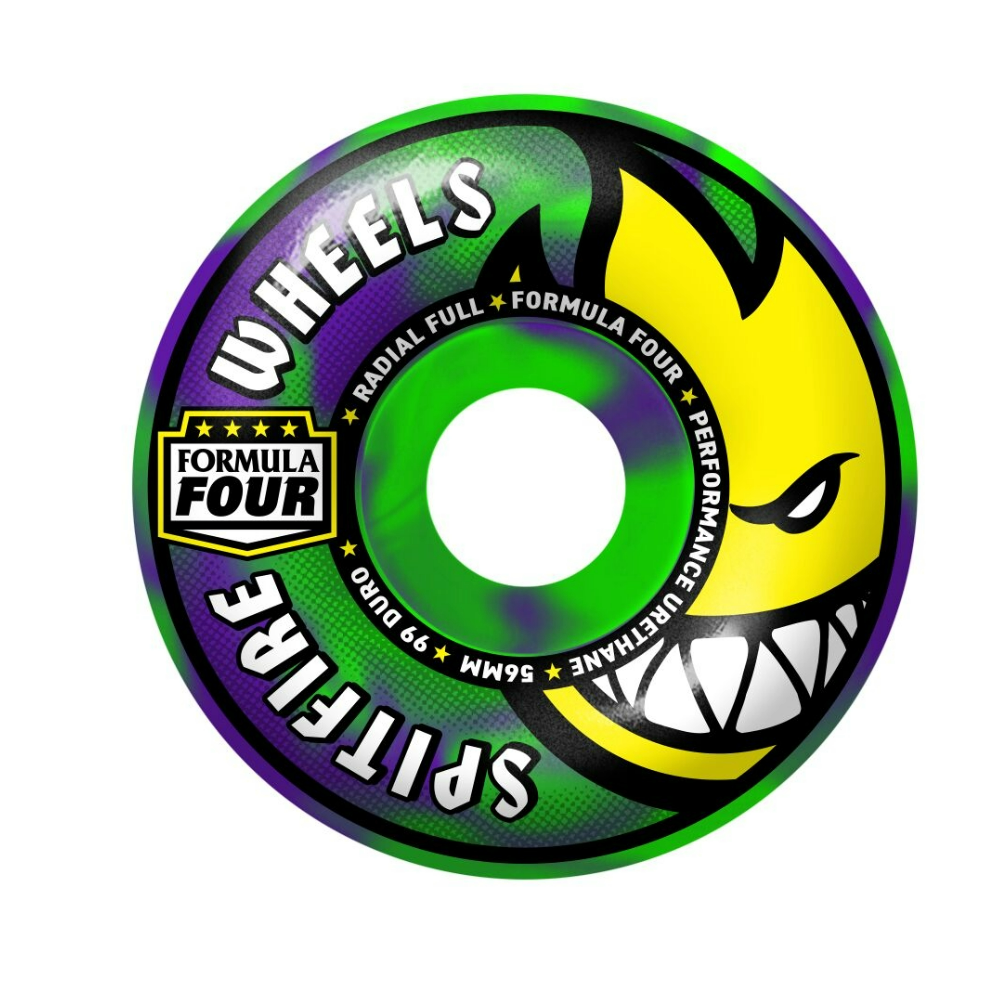 Spitfire Formula Four Radial Full 56mm 99a Skateboard Wheel (Swirl)