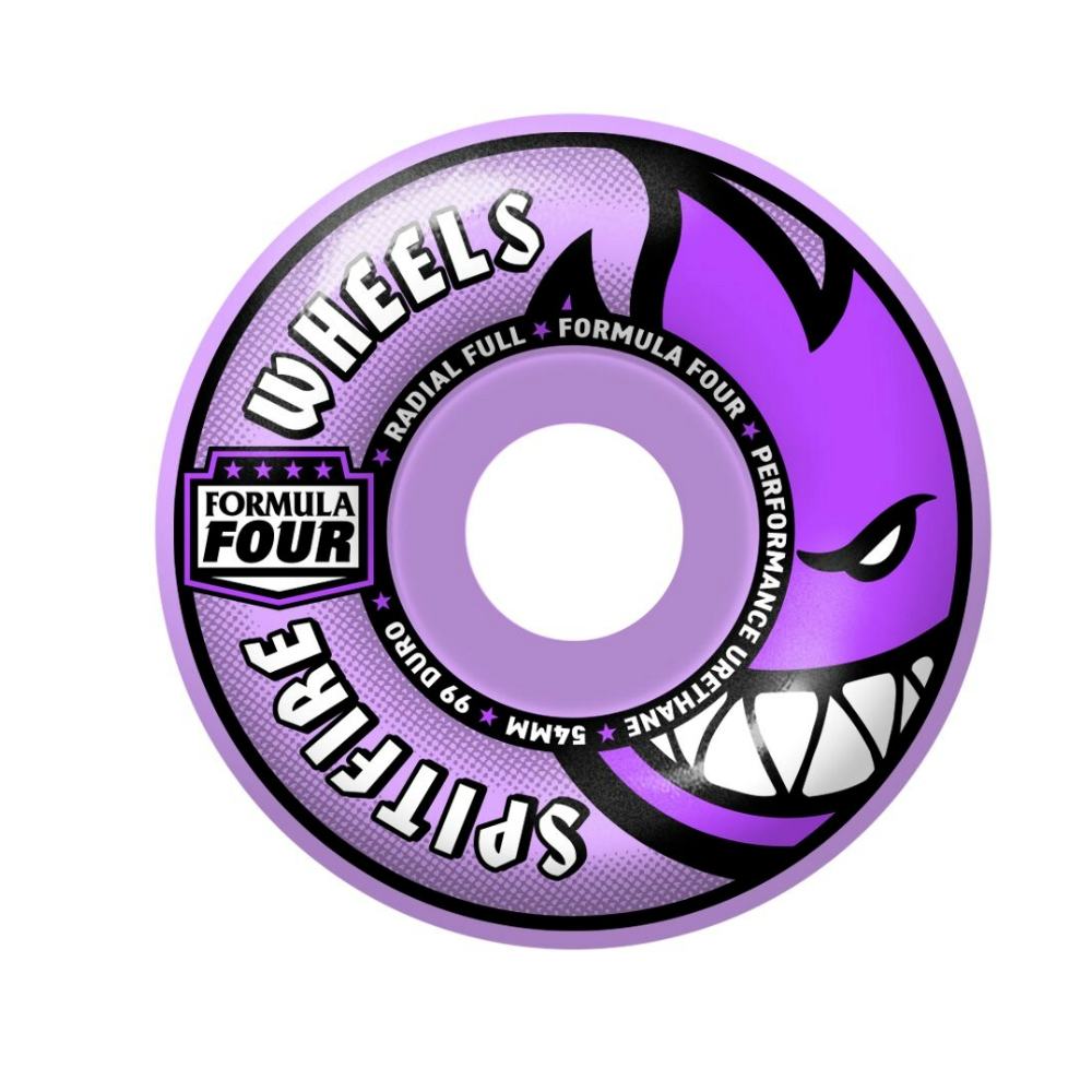 Spitfire Formula Four Radial Full 54mm 99a Skateboard Wheel (Purple)