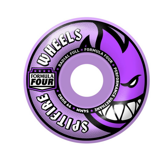 Spitfire Formula Four Radial Full 54mm 99a Skateboard Wheel (Purple)