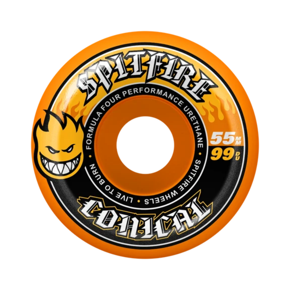 Spitfire Formula Four Conical 55mm 99a Skateboard Wheel (Orange)