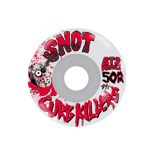Snot Wheel Co. Curb Killers Conical 50mm 99a Skateboard Wheel (Clear)