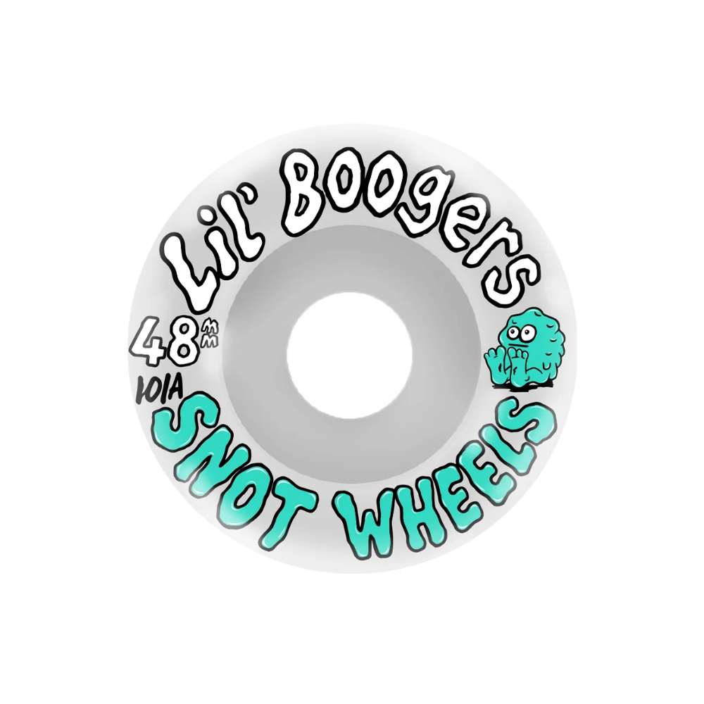 Snot Wheel Co. Lil' Boogers Conical 48mm 101a Skateboard Wheel (White)