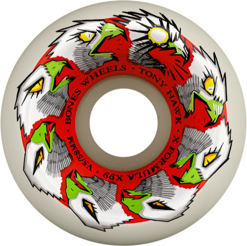 X-Formula Skateboard Wheels Hawk Animation 58mm V5 Sidecut 99a