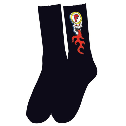 Skull Fire Sock (Black)