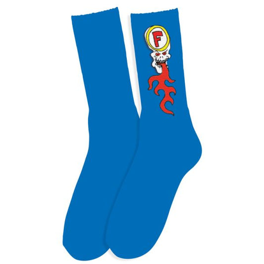 Skull Fire Sock. (Royal)