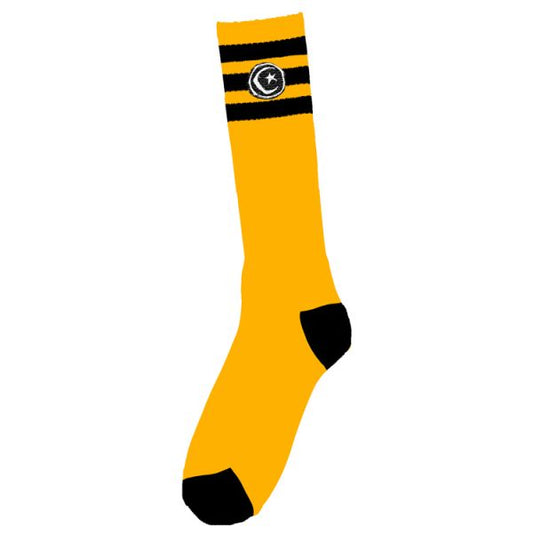 3 Stripe Tall Sock (Yellow)