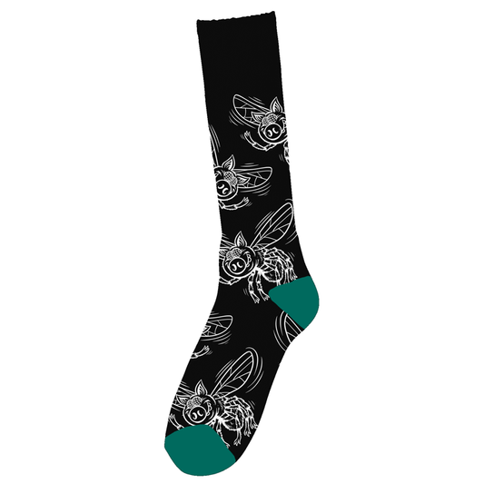 Pigs Fly Sock (Black)