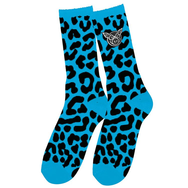 Leopard Sock (Blue)