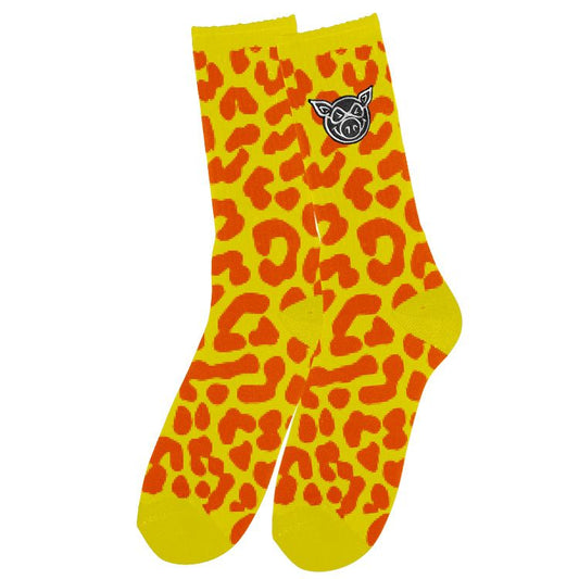 Leopard Socks (Yellow)