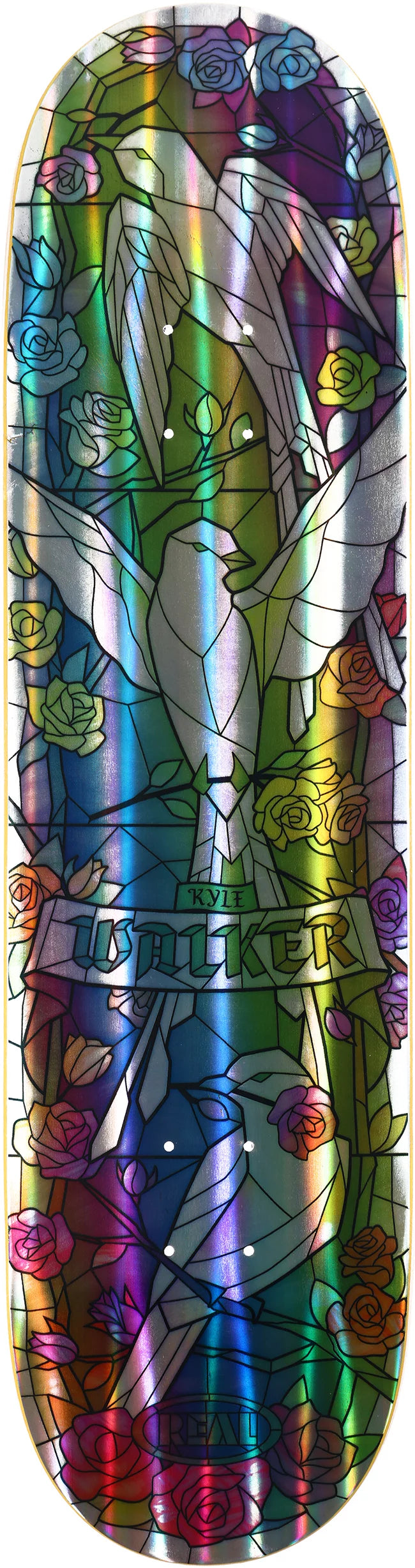 Walker Cathedral Holographic Rainbow Foil 8.38" Skateboard Deck