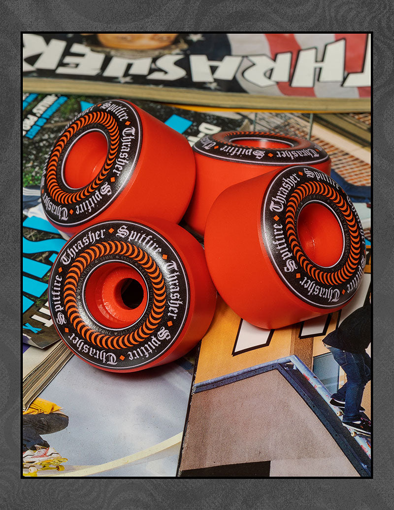 Spitfire x Thrasher Oath Formula Four Radial Full 99a Skateboard Wheel (Red)