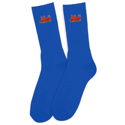 Devil Cat Sock (Blue)