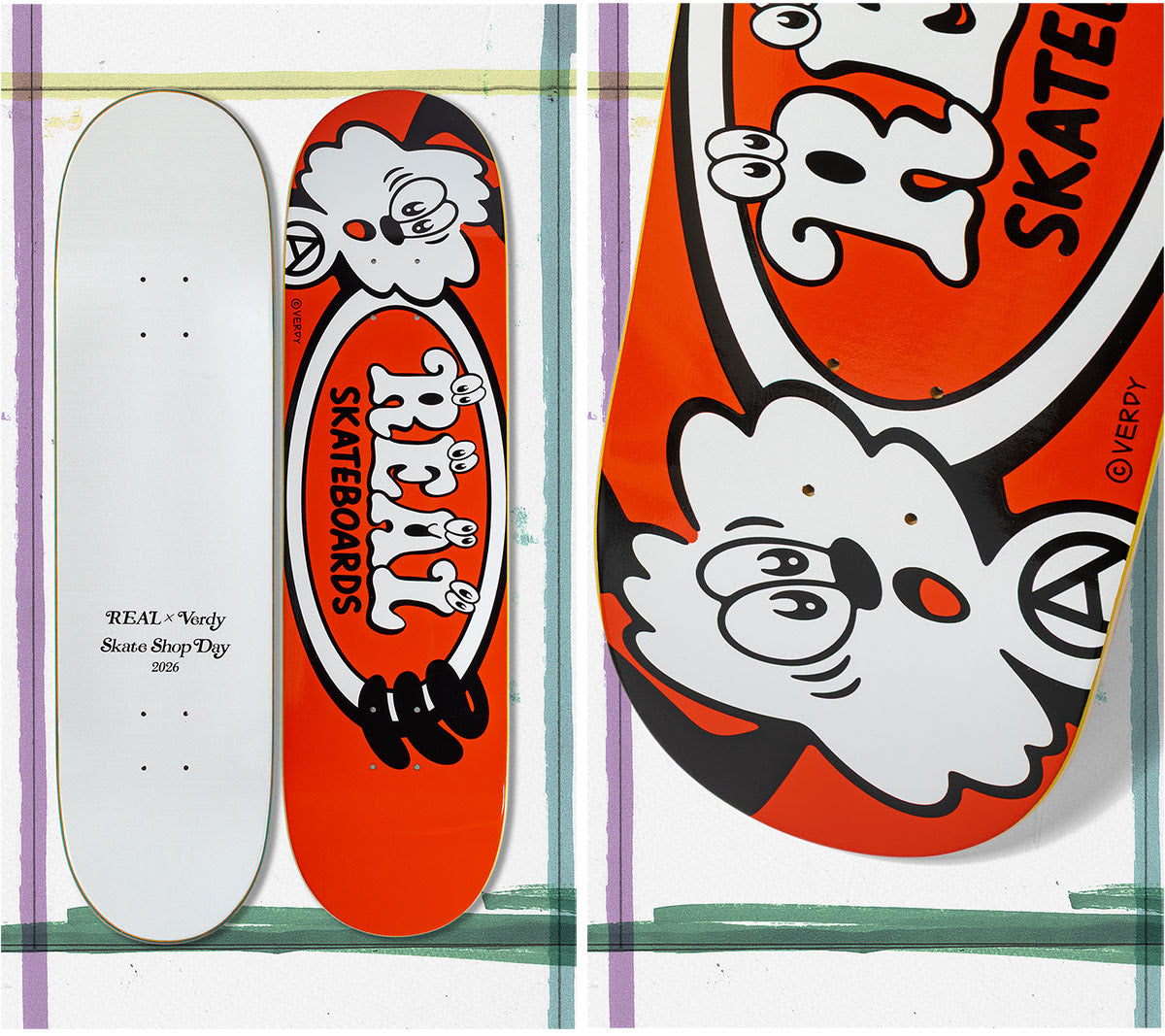 Real x Verdy Oval Skateshop Day 2026  Skateboard Deck